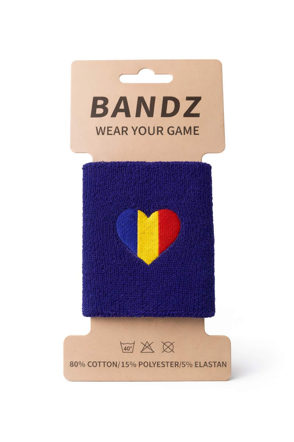 Bandz Padel Wristband Blue/Romania Flag