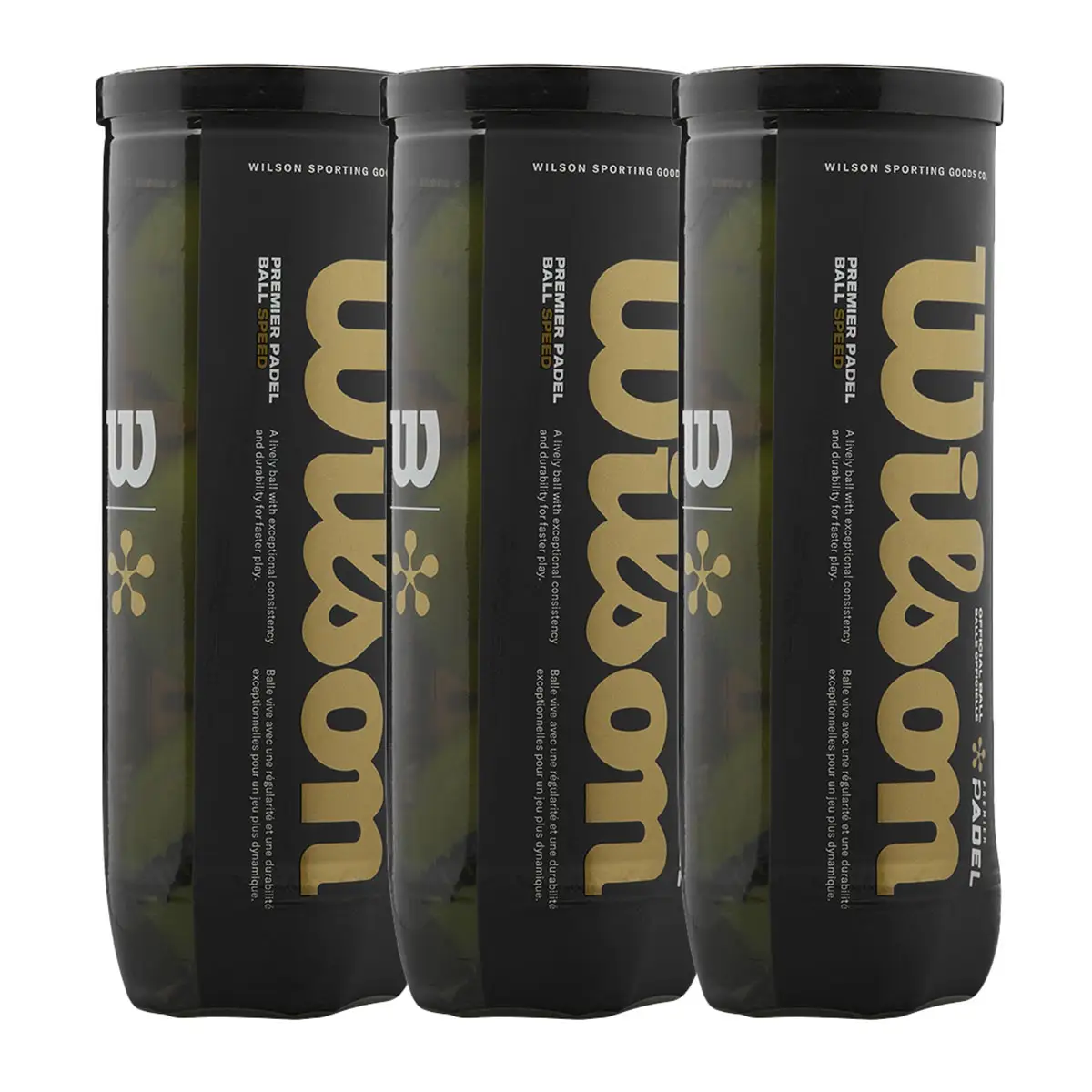 TRIPACK OF 3 WILSON PREMIER PADEL SPEED